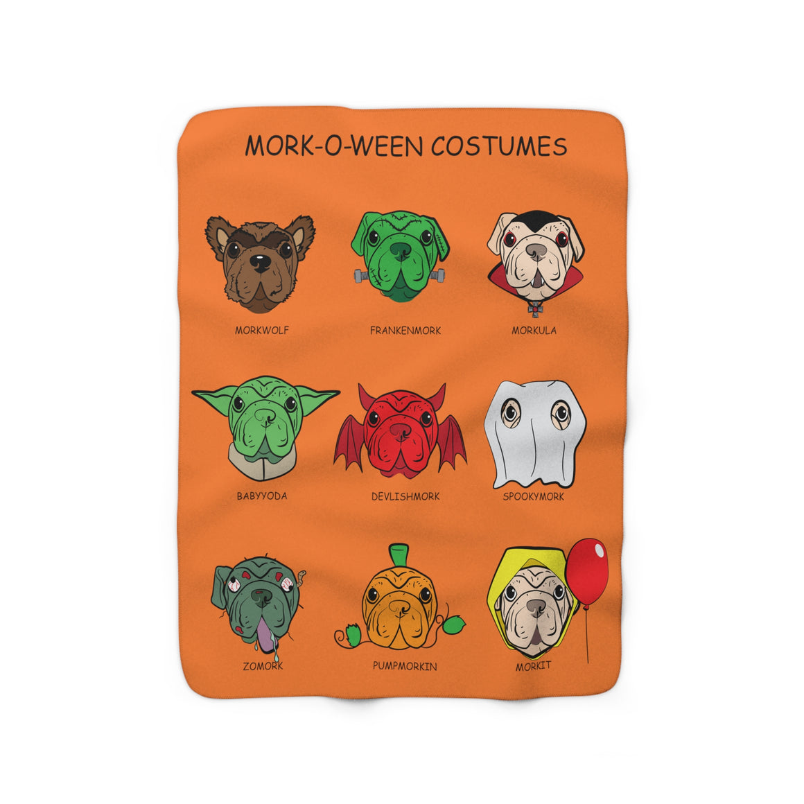 Mork-O-Ween Sherpa Fleece Blanket