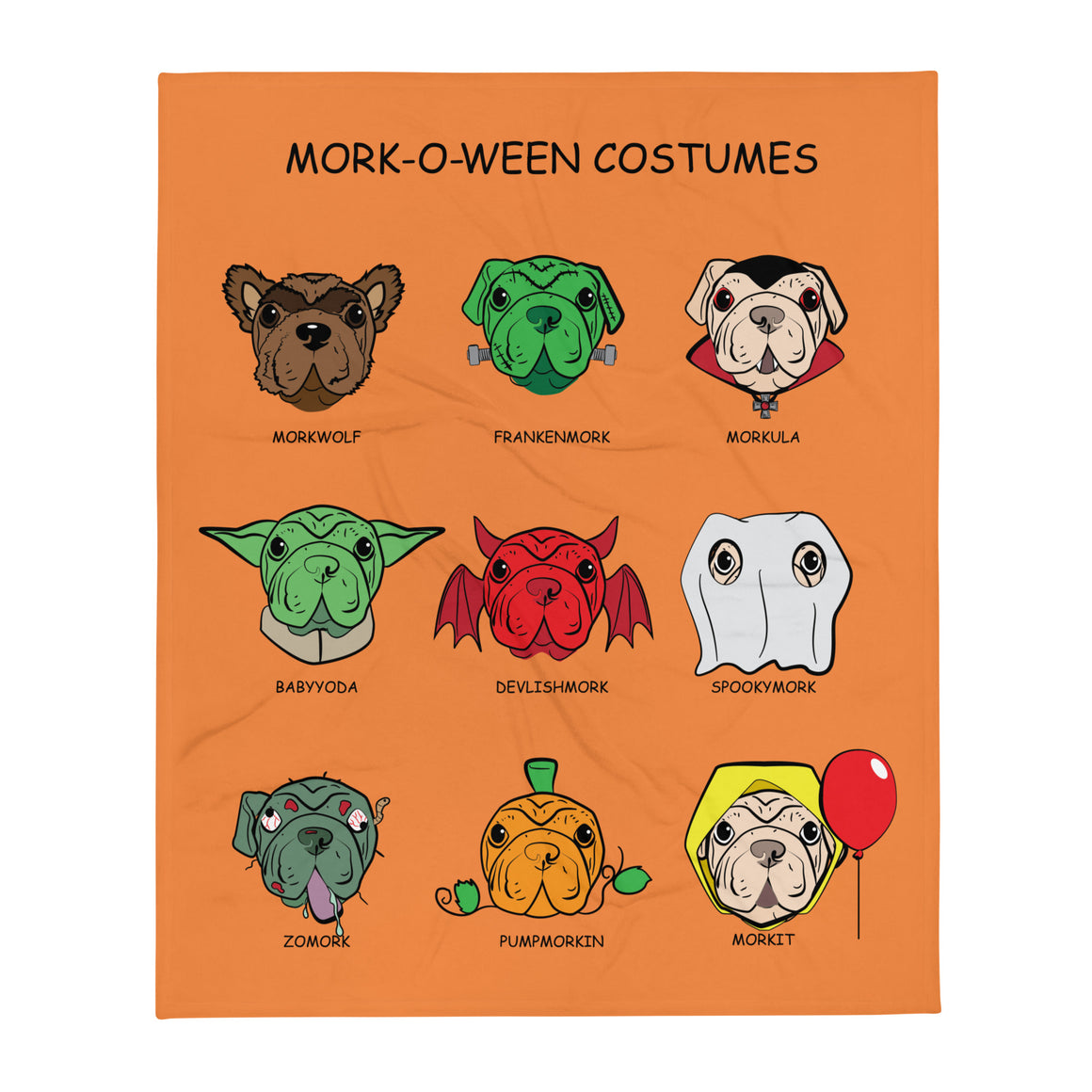 Mork-O-Ween Throw Blanket