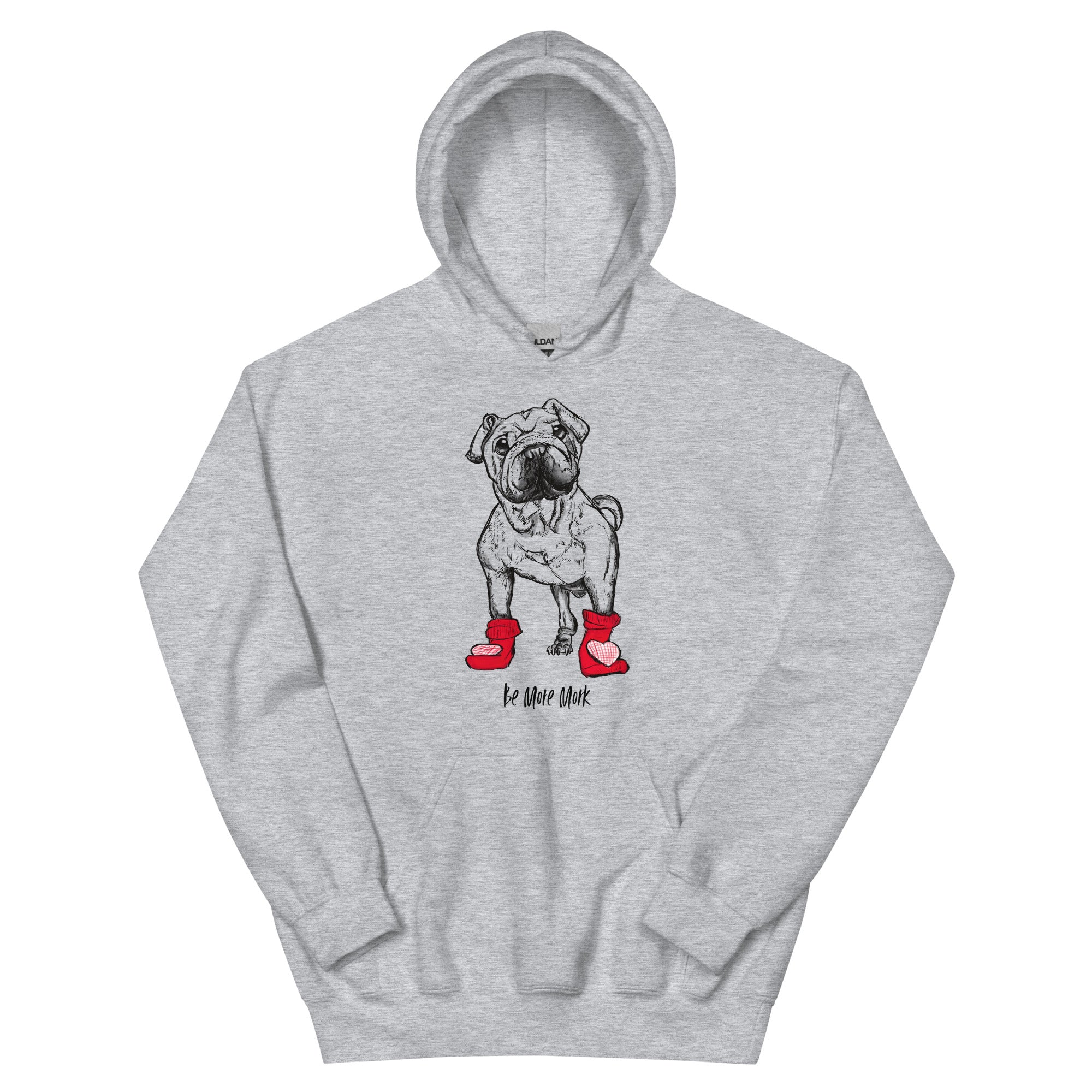 Mork in Heart Socks Unisex Hoodie