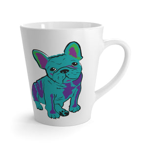 Frenchie in the Blues Latte mug (AB)