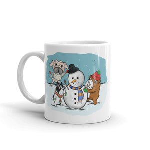 Mork and Friends Build a Snowman Mug
