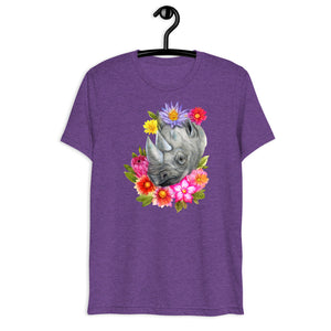 Rhino Blooms Unisex Shirt