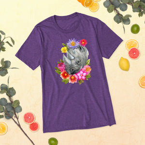 Rhino Blooms Unisex Shirt