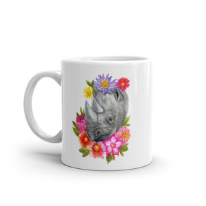 Rhino Blooms Mug